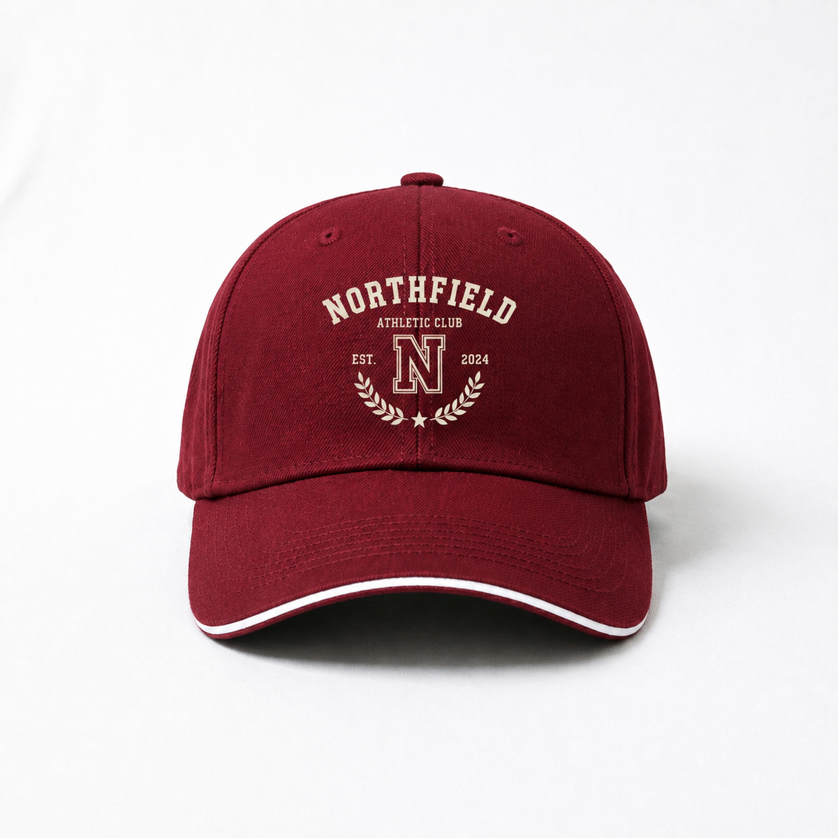 Contrast-Brim Baseball Cap