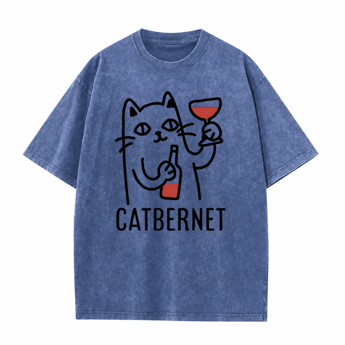 Catbernet Vintage Washed Graphic T-Shirt