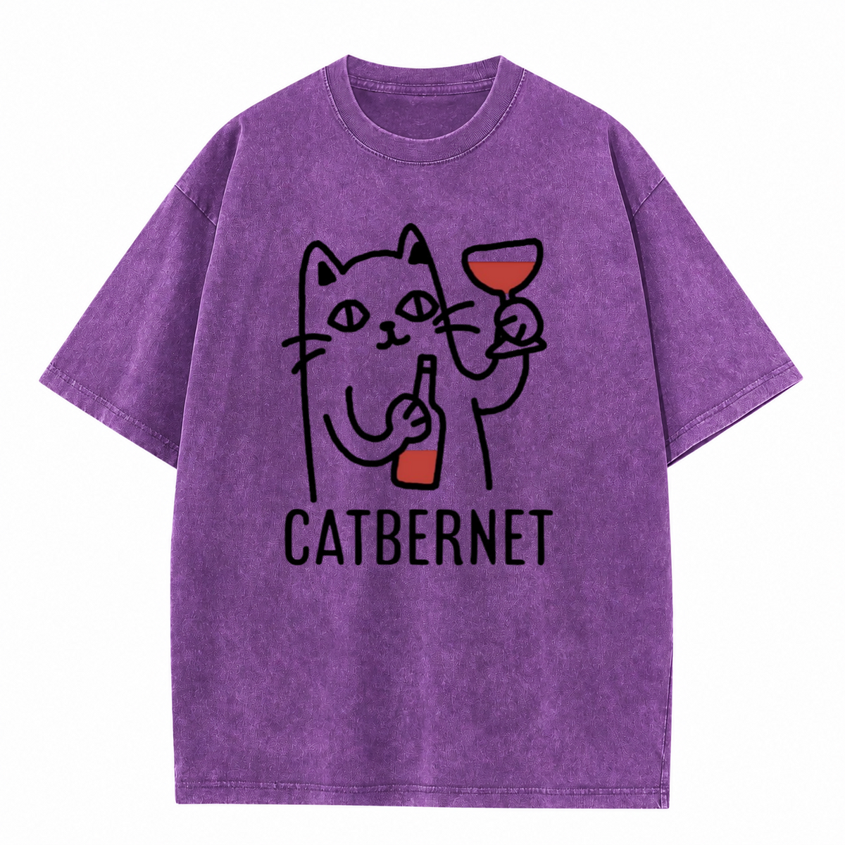 Catbernet Vintage Washed Graphic T-Shirt