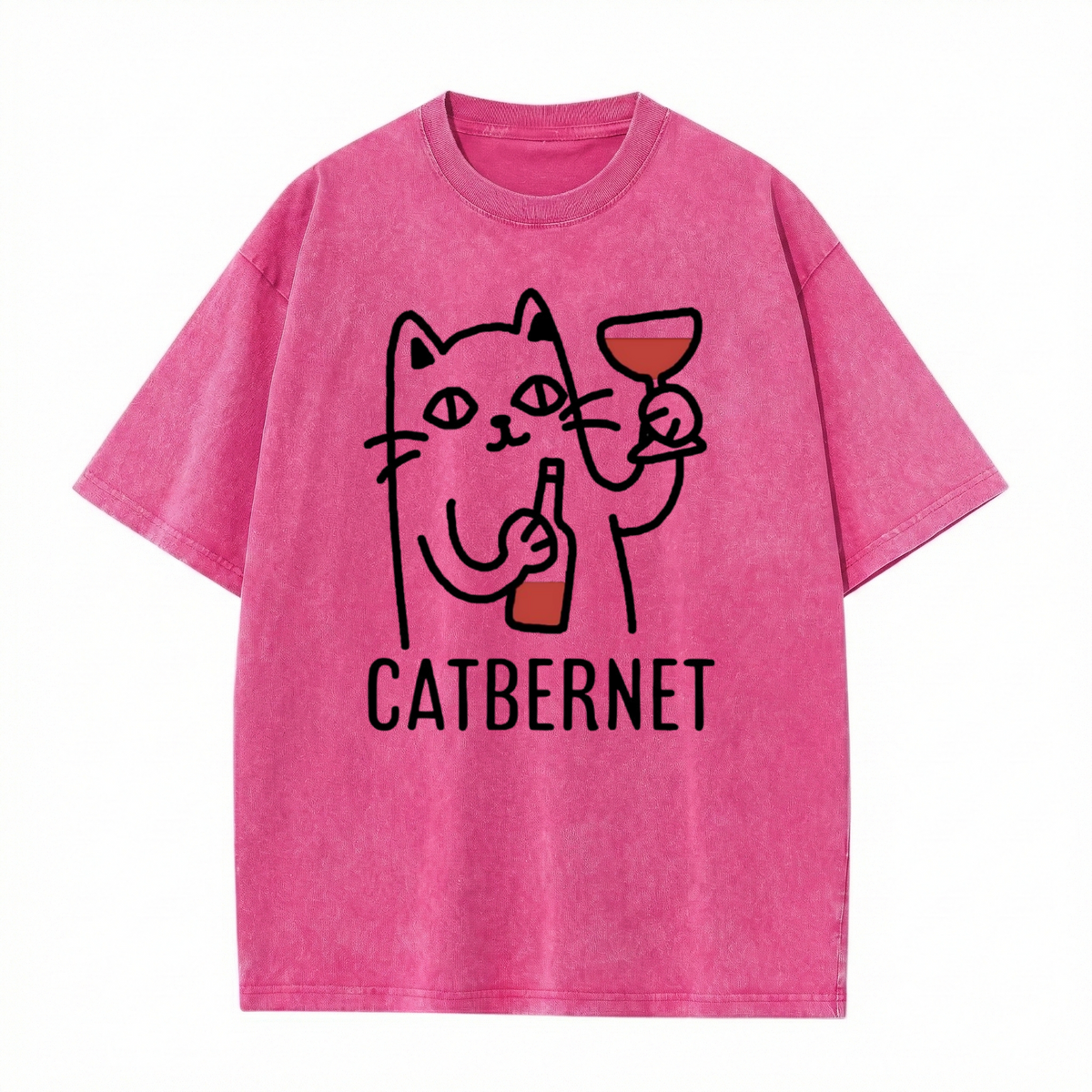 Catbernet Vintage Washed Graphic T-Shirt