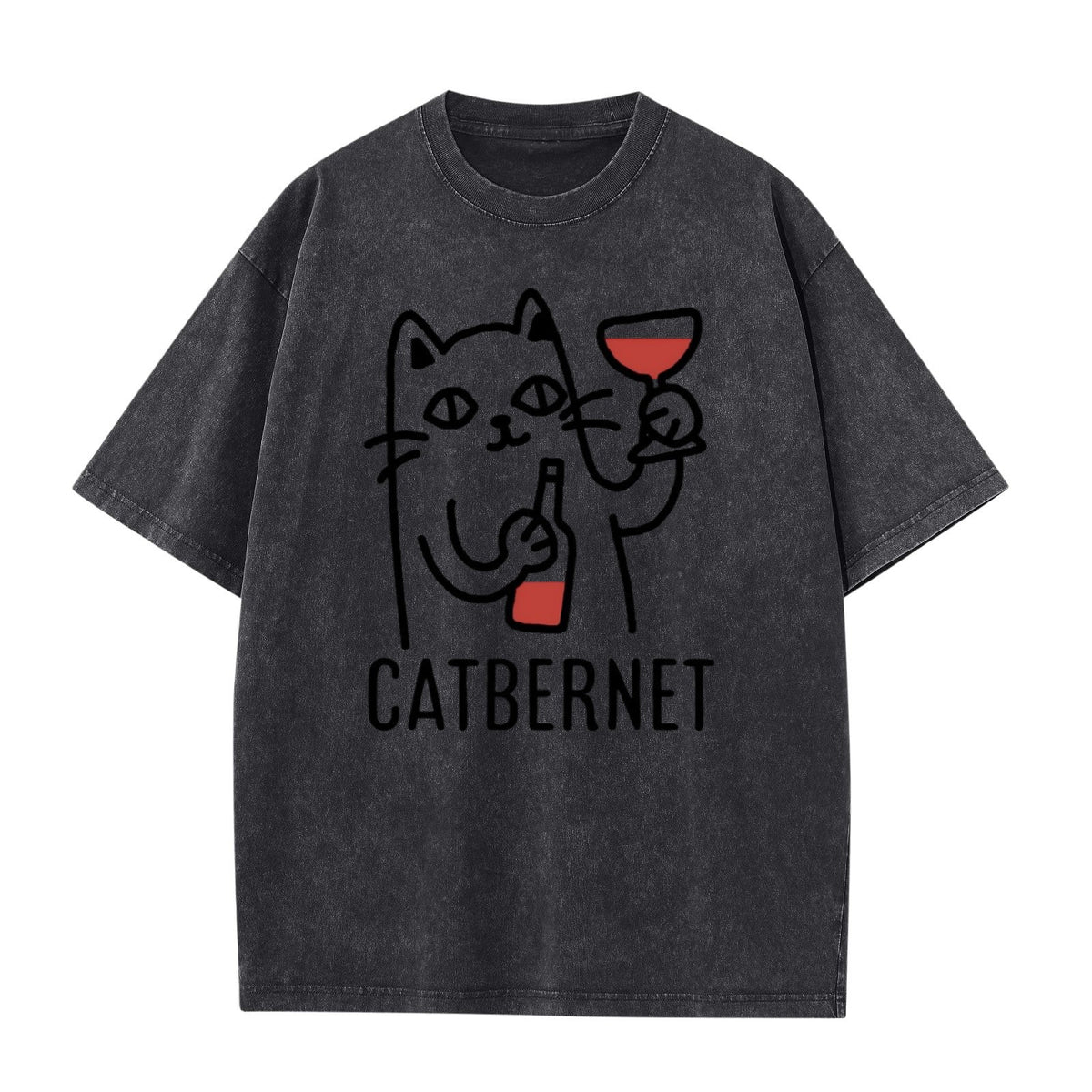 Catbernet Vintage Washed Graphic T-Shirt