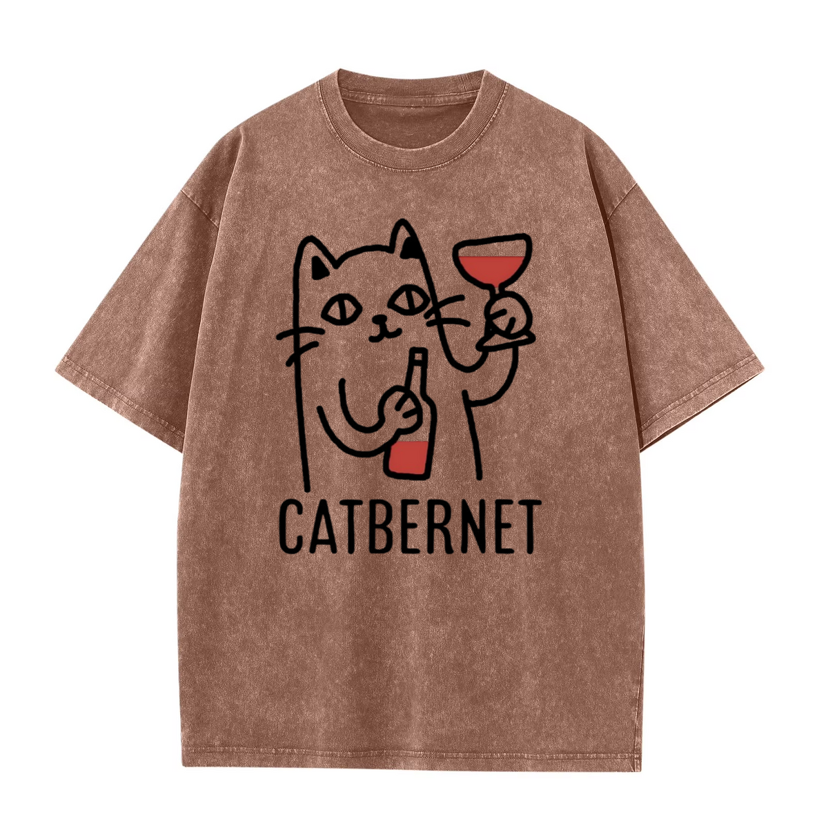 Catbernet Vintage Washed Graphic T-Shirt