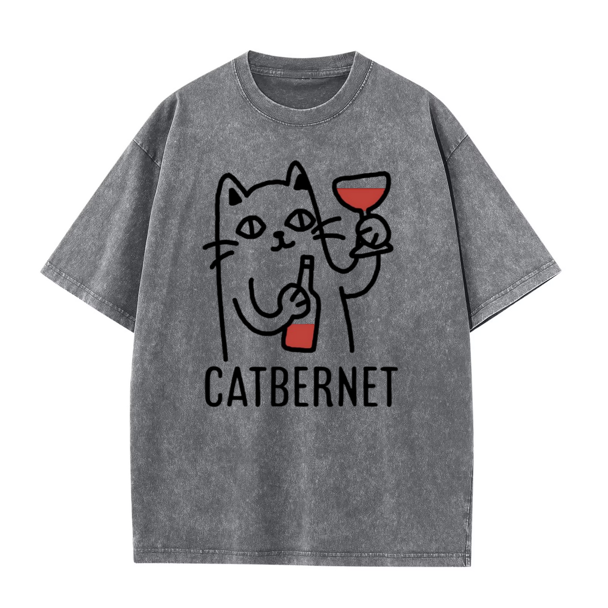 Catbernet Vintage Washed Graphic T-Shirt
