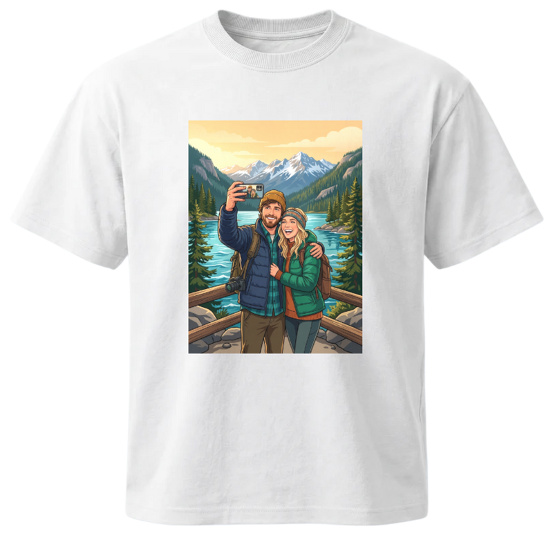 Flat overlay before realistic mockup