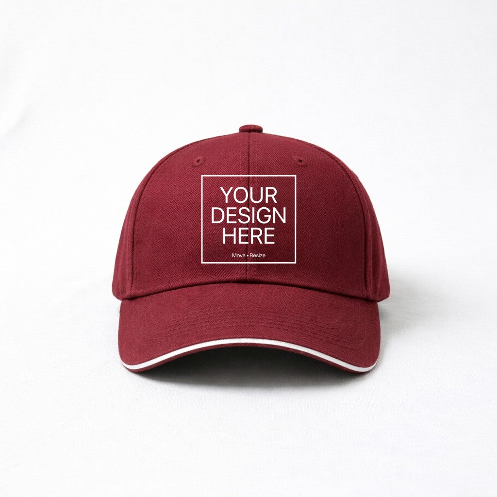 Contrast-Brim Baseball Cap